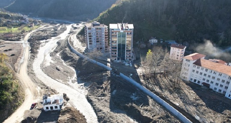 Bozkurt sel bölgesi havadan görünüm