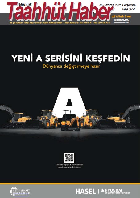 Taahhut Haber Kapak / Sayı 3657