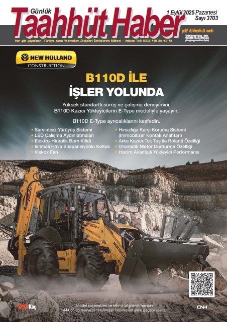 Taahhut Haber Kapak / Sayı 3703