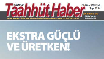 14 Ekim 2025 Salı tarih ve 3734 sayılı Taahhüt Haber aboneleri için yayınlandı