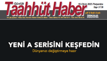 16 Ekim 2025 Perşembe tarih ve 3736 sayılı Taahhüt Haber aboneleri için yayınlandı