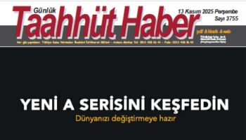 13 Kasım 2025 Perşembe tarih ve 3755 sayılı Taahhüt Haber aboneleri için yayınlandı