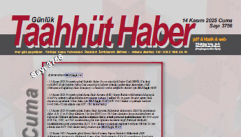 14 Kasım 2025 Cuma tarih ve 3756 sayılı Taahhüt Haber tüm okuyucuları yayınlandı