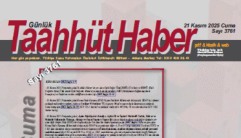 21 Kasım 2025 Cuma tarih ve 3761 sayılı Taahhüt Haber tüm okuyucuları için yayınlandı