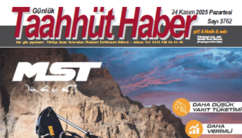 24 Kasım 2025 Pazartesi tarih ve 3762 sayılı Taahhüt Haber aboneleri için yayınlandı
