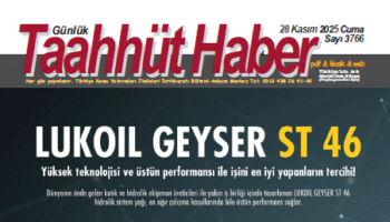 28 Kasım 2025 Cuma tarih ve 3766 sayılı Taahhüt Haber aboneleri için yayınlandı