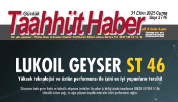31 Ekim 2025 Cuma tarih ve 3746 sayılı Taahhüt Haber aboneleri için yayınlandı