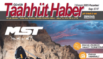 3 Kasım 2025 Pazartesi tarih ve 3747 sayılı Taahhüt Haber aboneleri için yayınlandı