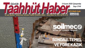 5 Kasım 2025 Çarşamba tarih ve 3749 sayılı Taahhüt Haber aboneleri için yayınlandı