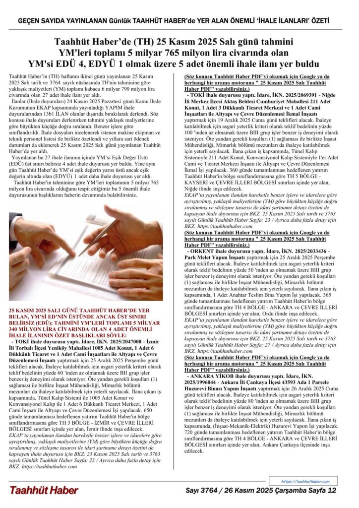 TH / 26.11.2025 - 3764 - 12