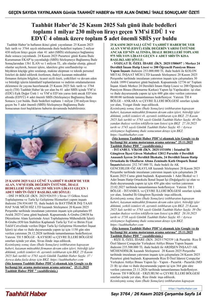 TH / 26.11.2025 - 3764 - 14