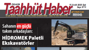 16 Aralık 2025 Salı tarih ve 3778 sayılı Taahhüt Haber aboneleri için yayınlandı
