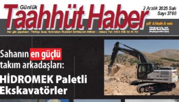 2 Aralık 2025 Salı tarih ve 3768 sayılı Taahhüt Haber aboneleri için yayınlandı