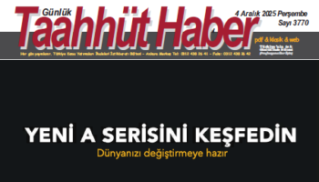 4 Aralık 2025 Perşembe tarih ve 3770 sayılı Taahhüt Haber aboneleri için yayınlandı