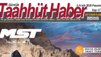 8 Aralık 2025 Pazartesi tarih ve 3772 sayılı Taahhüt Haber aboneleri için yayınlandı