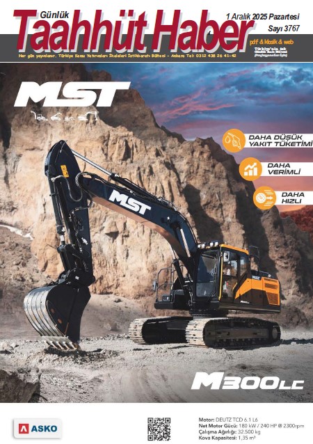 Taahhut Haber Kapak / Sayı 3767