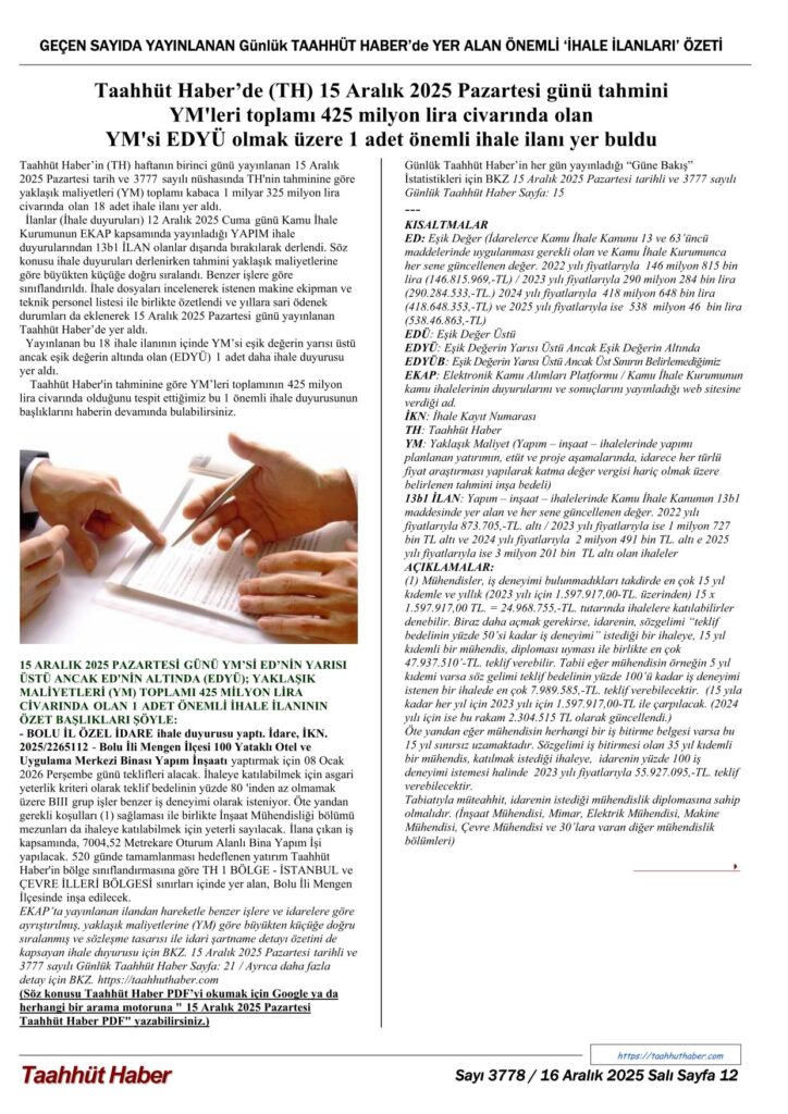 TH / 16.12.2025 - 3778 - 12