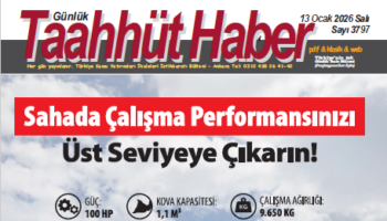 13 Ocak 2026 Salı tarih ve 3797 sayılı Taahhüt Haber aboneleri için yayınlandı