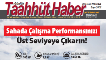 20 Ocak 2026 Salı tarih ve 3802 sayılı Taahhüt Haber aboneleri için yayınlandı