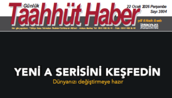 22 Ocak 2026 Perşembe tarih ve 3804 sayılı Taahhüt Haber aboneleri için yayınlandı