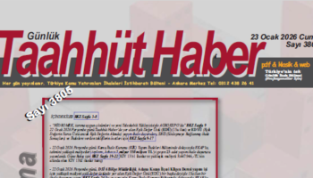 23 Ocak 2026 Cuma tarih ve 3805 sayılı Taahhüt Haber aboneleri için yayınlandı