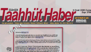 9 Ocak 2026 Cuma tarih ve 3795 sayılı Taahhüt Haber tüm okuyucuları için yayınlandı