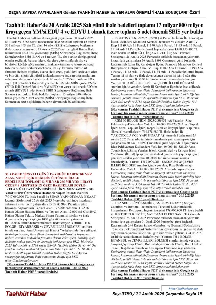 TH / 31.12.2025 - 3789 - 15