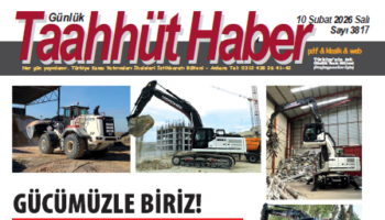 10 Şubat 2026 Salı tarih ve 3817 sayılı Taahhüt Haber aboneleri için yayınlandı