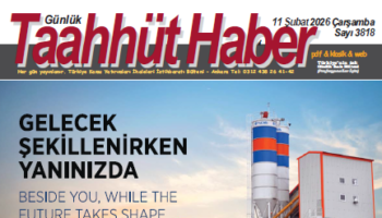 11 Şubat 2026 Çarşamba tarih ve 3818 sayılı Taahhüt Haber aboneleri için yayınlandı