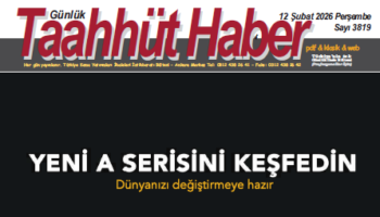 12 Şubat 2026 Perşembe tarih ve 3819 sayılı Taahhüt Haber aboneleri için yayınlandı