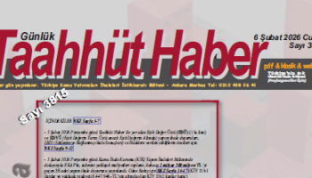 6 Şubat 2026 Cuma tarih ve 3815 sayılı Taahhüt Haber aboneleri için yayınlandı