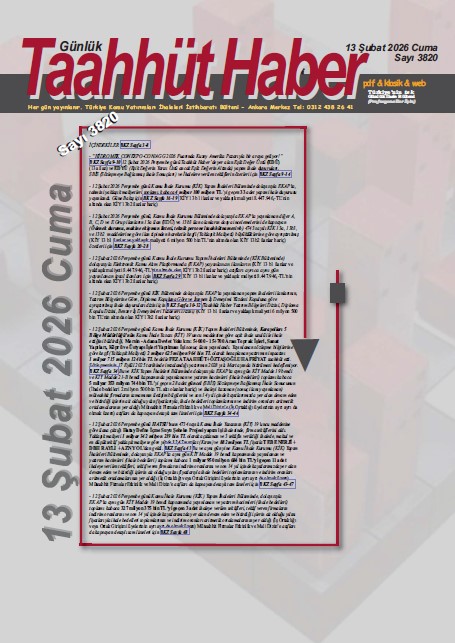 Taahhut Haber Kapak / Sayı 3820