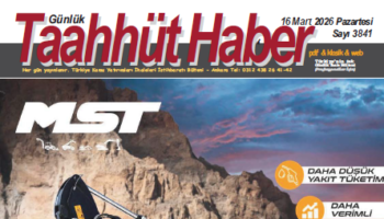 16 Mart 2026 Pazartesi tarih ve 3841 sayılı Taahhüt Haber tüm okuyucuları için yayınlandı