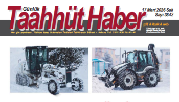 17 Mart 2026 Salı tarih ve 3842 sayılı Taahhüt Haber tüm okuyucuları için yayınlandı