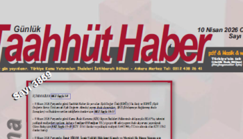 10 Nisan 2026 Cuma tarih ve 3859 sayılı Taahhüt Haber aboneleri için yayınlandı