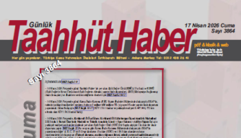 17 Nisan 2026 Cuma tarih ve 3864 sayılı Taahhüt Haber aboneleri için yayınlandı
