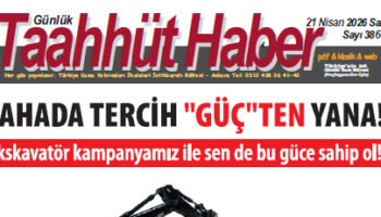 21 Nisan 2026 Salı tarih ve 3866 sayılı Taahhüt Haber aboneleri için yayınlandı