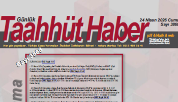 24 Nisan 2026 Cuma tarih ve 3868 sayılı Taahhüt Haber aboneleri için yayınlandı