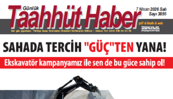 7 Nisan 2026 Salı tarih ve 3856 sayılı Taahhüt Haber aboneleri için yayınlandı