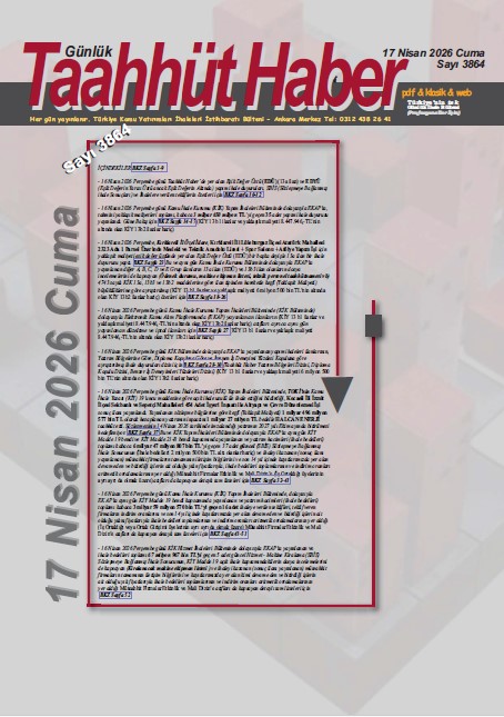 Taahhut Haber Kapak / Sayı 3864