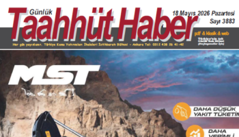 18 Mayıs 2026 Pazartesi tarih ve 3883 sayılı Taahhüt Haber aboneleri için yayınlandı