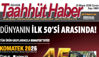 22 Mayıs 2026 Cuma tarih ve 3886 sayılı Taahhüt Haber aboneleri için yayınlandı