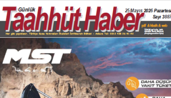 25 Mayıs 2026 Pazartesi tarih ve 3887 sayılı Taahhüt Haber aboneleri için yayınlandı