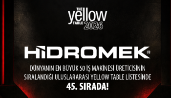 HİDROMEK Dünyada İş Makinesi Üreticileri Arasında 45’inci sırada