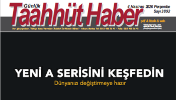 4 Haziran 2026 Perşembe tarih ve 3892 sayılı Taahhüt Haber aboneleri için yayınlandı