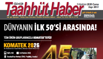 5 Haziran 2026 Cuma tarih ve 3893 sayılı Taahhüt Haber aboneleri için yayınlandı