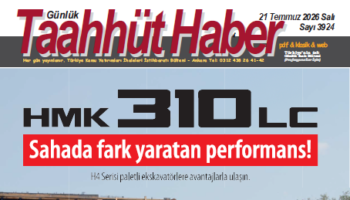 21 Temmuz 2026 Salı tarih ve 3924 sayılı Taahhüt Haber aboneleri için yayınlandı