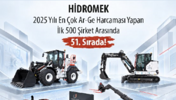 Sektörün İnovatif Gücü HİDROMEK bir kez daha Ar-Ge 500’de!